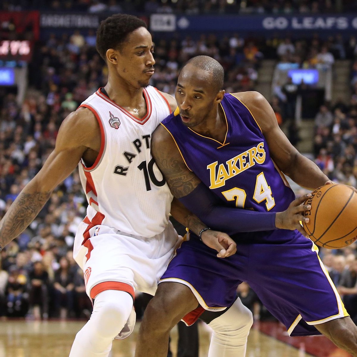 DeMar DeRozan on Kobe: “I told myself I’m not wearing Kobe’s when I played that night, so I wore Jordans.”

Kobe responded with: “The f*** you got those on for?”… and proceeded to hit the game winner against the Raptors.

DeRozan: “I never put another pair of Jordans on.”