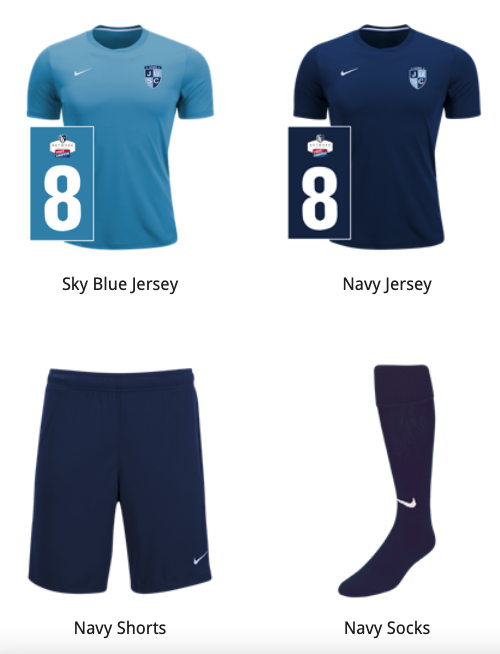 JUSCSOCCER's tweet photo. If you have a jersey that fits, and is in line with requirements below, you are set. Check to make sure your child is ready and order any items you need asap. https://t.co/Hwr6fuTNaS https://t.co/62hdbfX7vQ