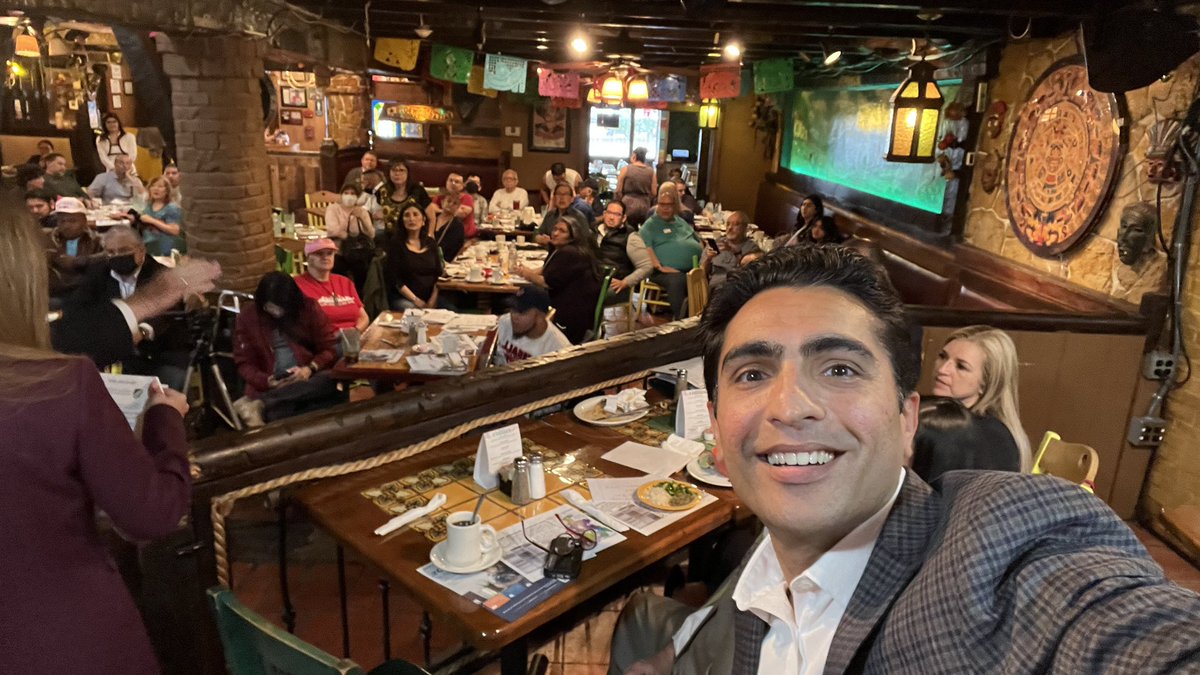 SalmanBhojaniTX's tweet photo. Had a great time speaking with local LULAC members in Dallas this weekend at the LULAC 102: Chorizo &amp; Menudo Breakfast. I look forward to fighting for the Latino community when I get to Austin.

#BhojaniForTexas #HD92 #Flip92 https://t.co/GhduaCPVoD