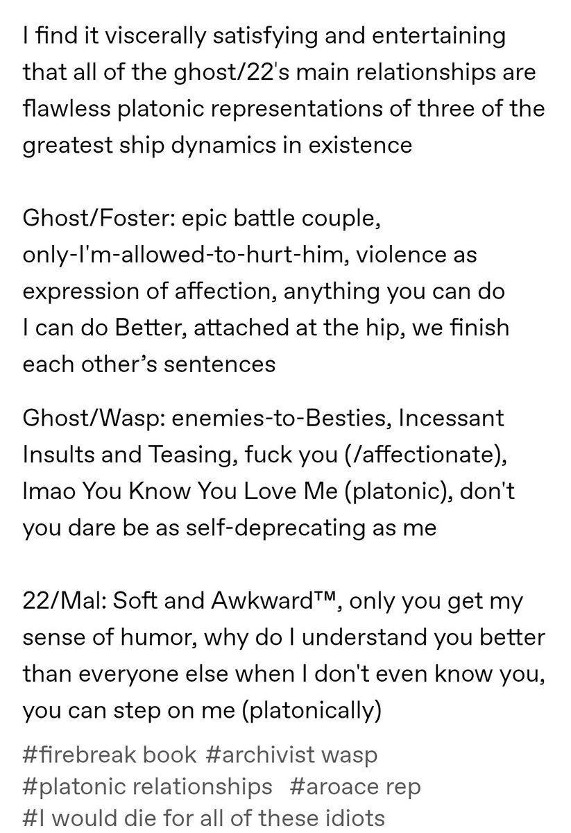theghostplace's tweet photo. Deep Thoughts™️ time, tumblr edition ✨

AKA Reason #3494622 why I absolutely adore all of @wirewalking 's character dynamics https://t.co/YFlAMLmus5