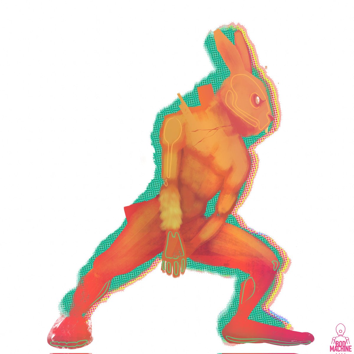 Bod_Machine's tweet photo. 🐰 #BodMachineArt It's good to push your artistic comfort zone, trying different style and ting!! My Vibe for all 2022 #NewArt #BeyondOrdinaryDistance #BodMachine #Illustrator #DigitalArtist https://t.co/vyeArfgH60