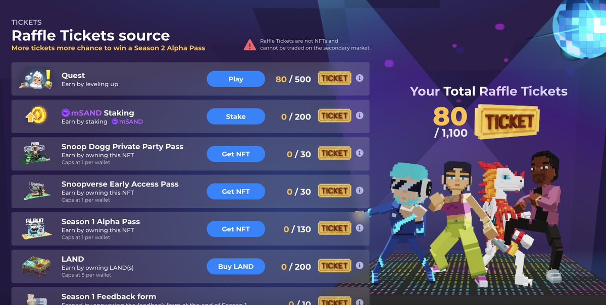 davesala91's tweet photo. @TheSandboxGame I just participated in the daily #SandboxAlphaS2Contest for a chance to earn up to 1,000 $SAND! Starting March 9 -  Show your Raffle Tickets. Check out my screenshot below! 👇 #SandboxAlphaS2 https://t.co/5lXrwOmQIU