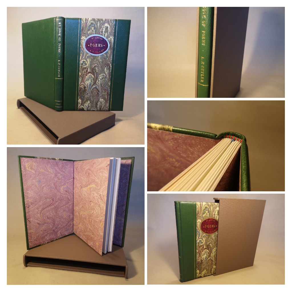JamesFlavell1's tweet photo. #bookbinding #craft #finebinding #authorcopy My most recently completed commission. A second volume in the Half-leather, Library style format with hand marbled paper ' band ' and gilt decoration.
Pentland Goatskin. https://t.co/FMPs0nDnmg