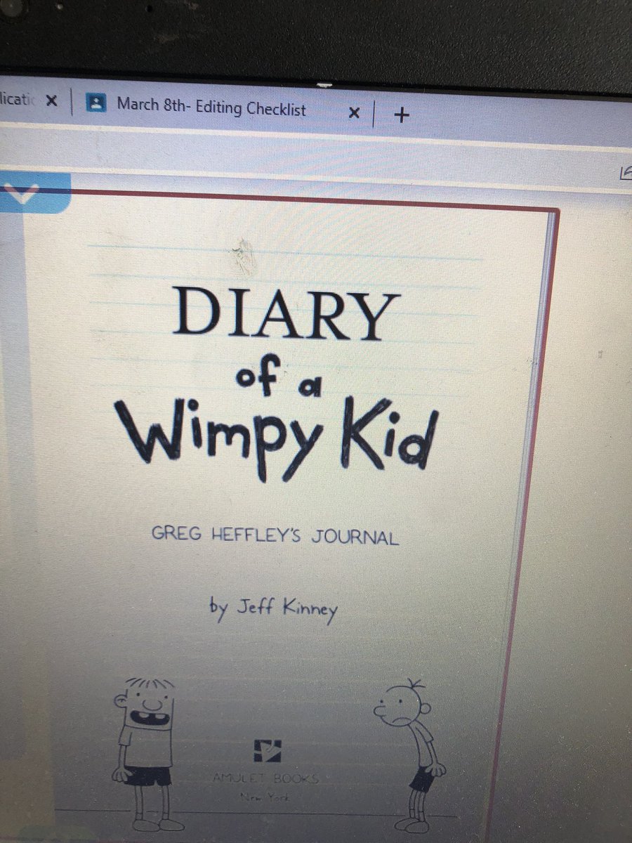 MsGuglielmin's tweet photo. For the last few days we have looked at the elements of a diary or journal. We are discussing his journals are used to look back at historical events. We compared tone in Wimpy Kid and a 1920s diary and made inferences about life at that time https://t.co/dxq4iKKPdM