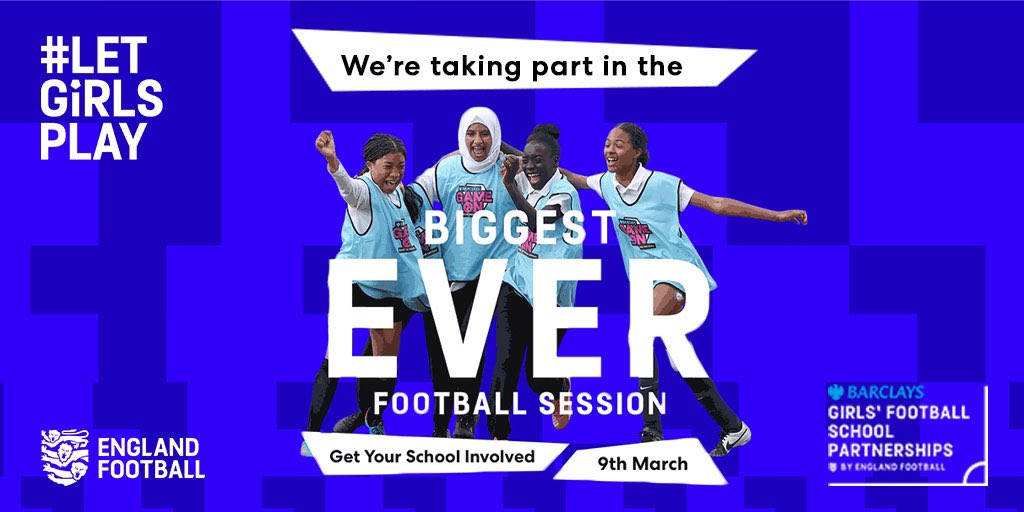 This afternoon we hosted the ‘biggest ever’ girls football session as schools across the country came together to #LetGirlsPlay in partnership with the <a href="/FA/">The FA</a>.

Well done to our amazing Year 9 &amp; 10 girls football leaders who were all absolutely amazing, once again! #SHLASport ⚽️👏🏼⭐️