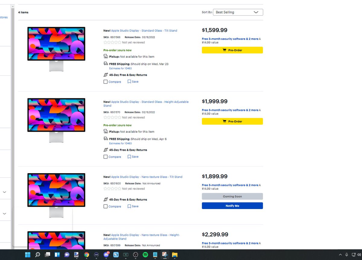 ChitoGamingLive's tweet image. #MacStudioDisplay up for pre order at #bestbuy 

bestbuy.7tiv.net/7mQ70V