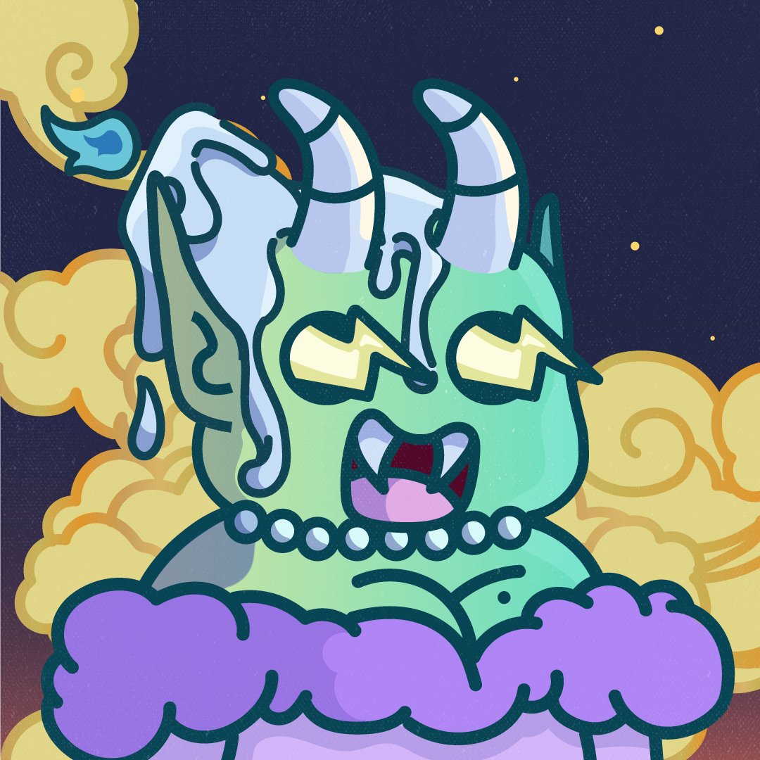 caprimooned's tweet photo. got a new @WeirdosNFT at opensea! such a steal for that night background 😍 https://t.co/QM13GyGNtw