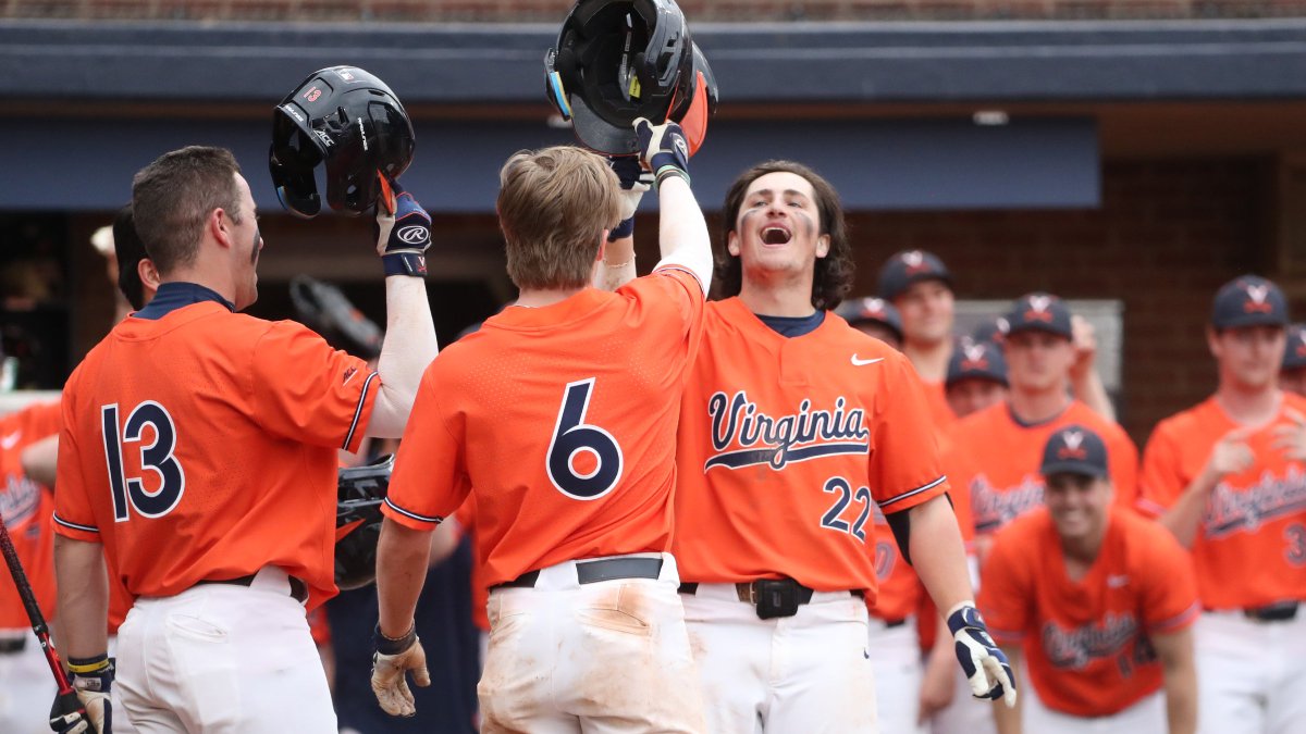 UVABaseball's tweet photo. ✅ Nine-game homestand 

9️⃣-0️⃣
• 129 runs (14.3 runs/game)
𝗣𝗿𝗼𝗴𝗿𝗮𝗺 𝗥𝗲𝗰𝗼𝗿𝗱: 9-straight 10+ run efforts
• 1.78 ERA
• .984 fielding %
• 24,596 total attendance

Quick stop in Durham this weekend, we'll be back March 15! #GoHoos https://t.co/l4ziHWtDx1