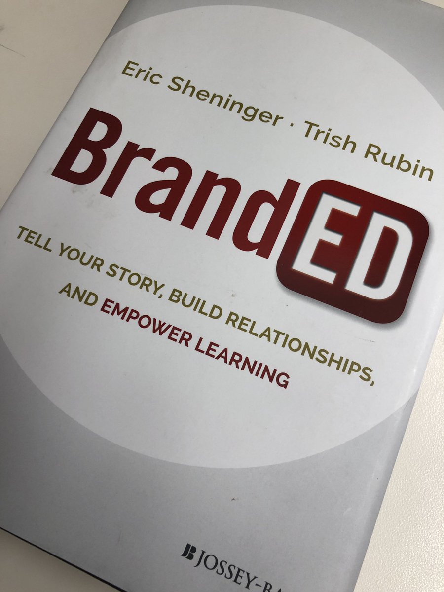 _mr_rhoades's tweet photo. Looking forward to diving into this book and learning how to establish our school’s brand and better communicate our story. @E_Sheninger @trishrubin #WednesdayInspiration https://t.co/3phwKvAp5R