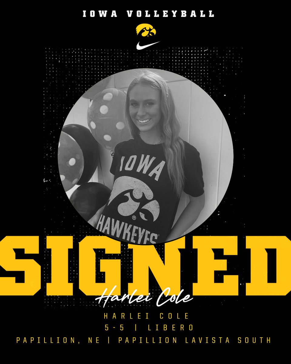 IowaVolleyball's tweet photo. 𝕎𝕖𝕝𝕔𝕠𝕞𝕖 ℍ𝕒𝕣𝕝𝕖𝕚 🖤💛

📝: https://t.co/nkwigi0hdG

#Hawkeyes #FightForIowa https://t.co/9ti2dFguO0