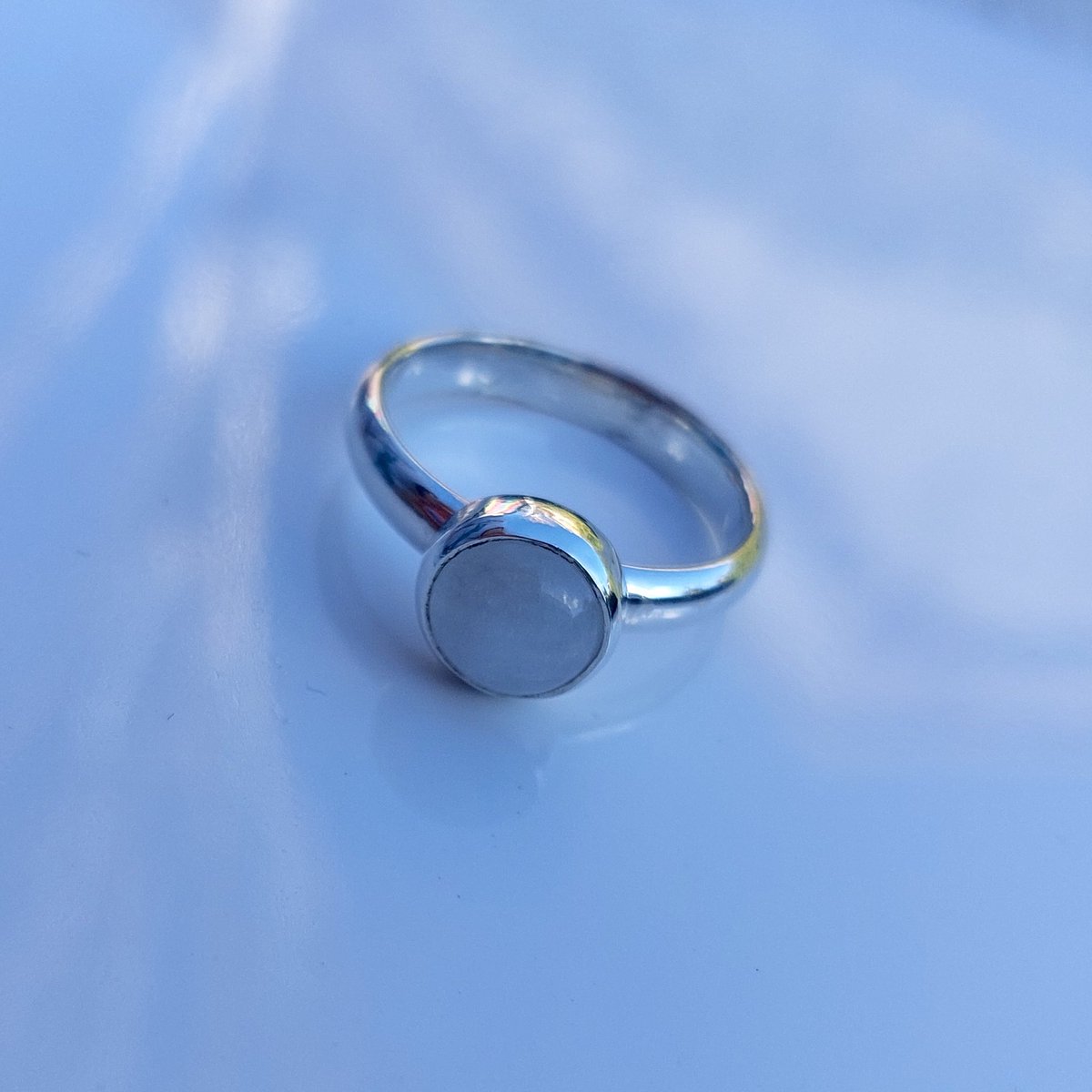 ArtThAoif's tweet photo. I’m very excited to announce this new product available in my stores! It features a beautiful 8mm moonstone on a Sterling silver band. This item will be made to order, to ensure it is the exact size you need! https://t.co/sgeMIKk6uZ