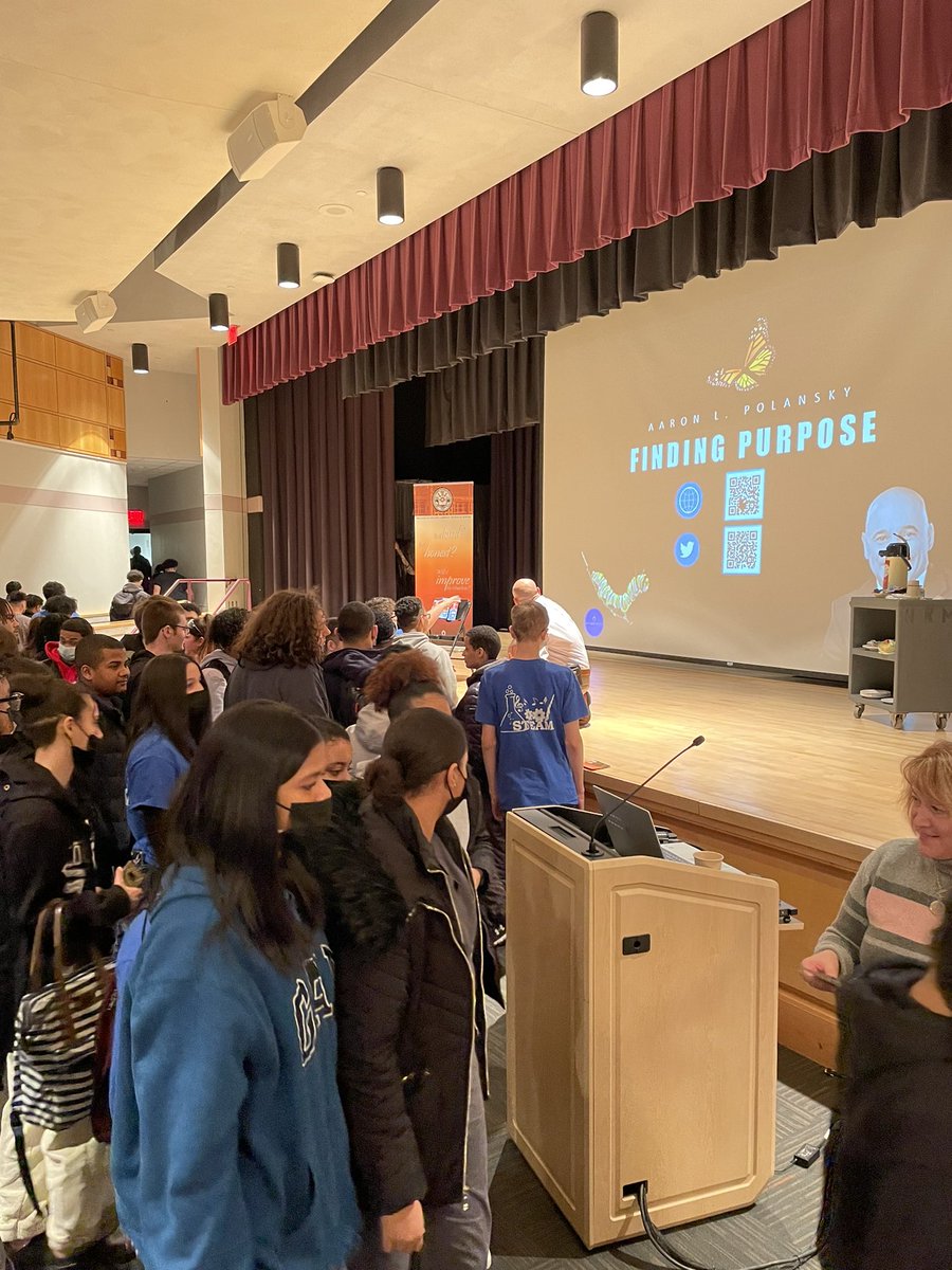 It only takes 30 seconds to make an impact, 30 seconds can change someone’s life. <a href="/aaronpolansky/">Aaron L. Polansky</a> positively impacting the students and staff at Greater Lawrence Tech today! #FindingPurpose #BetheDifference #MakeanImpact