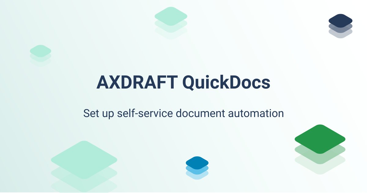 axdraft's tweet image. Get 100% compliant contracts in seconds without ever getting a #lawyer involved.

#AXDRAFT #QuickDocs processes, signs, and delivers simple contracts to your clients, based on your templates. Try it out 👇
hubs.li/Q015JNGM0 

#legal #legaltech #automation #contracts