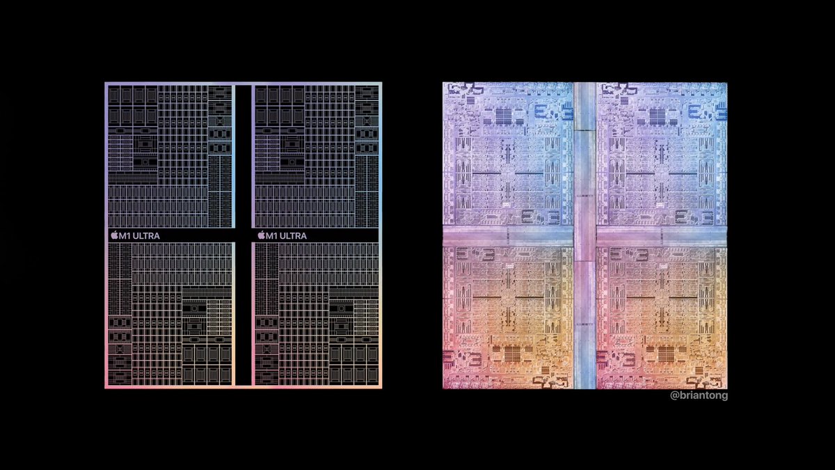briantong's tweet photo. So is Apple just gonna go HAM and fuse 4 M1 Max chips together for the new Mac Pro?

Introducing the M1 Super Saiyan Max 4 Turbo Ultra! https://t.co/fcJIYzzGpm