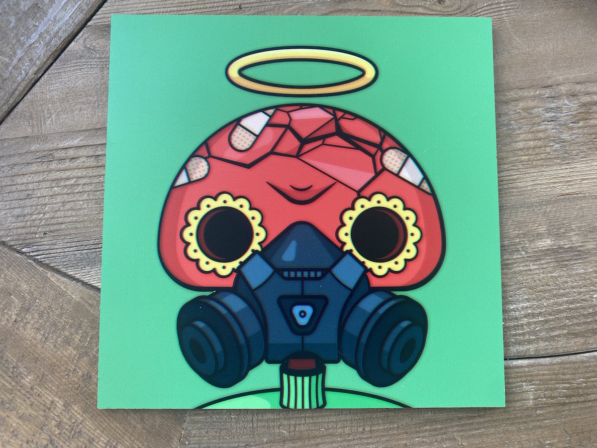 liminality23's tweet photo. Couple more tests today.  #metaheadz skull on 12x12 MDF and @Grim__Syndicate NFT on 10x10 MDF. @metaheadznft #nfts #tangiblenfts https://t.co/TeJsICvDb9