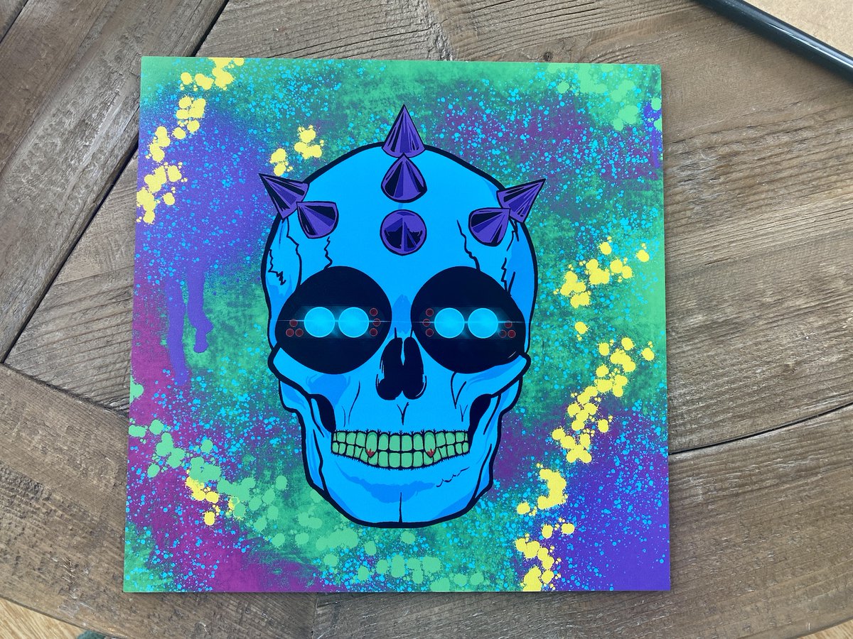 liminality23's tweet photo. Couple more tests today.  #metaheadz skull on 12x12 MDF and @Grim__Syndicate NFT on 10x10 MDF. @metaheadznft #nfts #tangiblenfts https://t.co/TeJsICvDb9