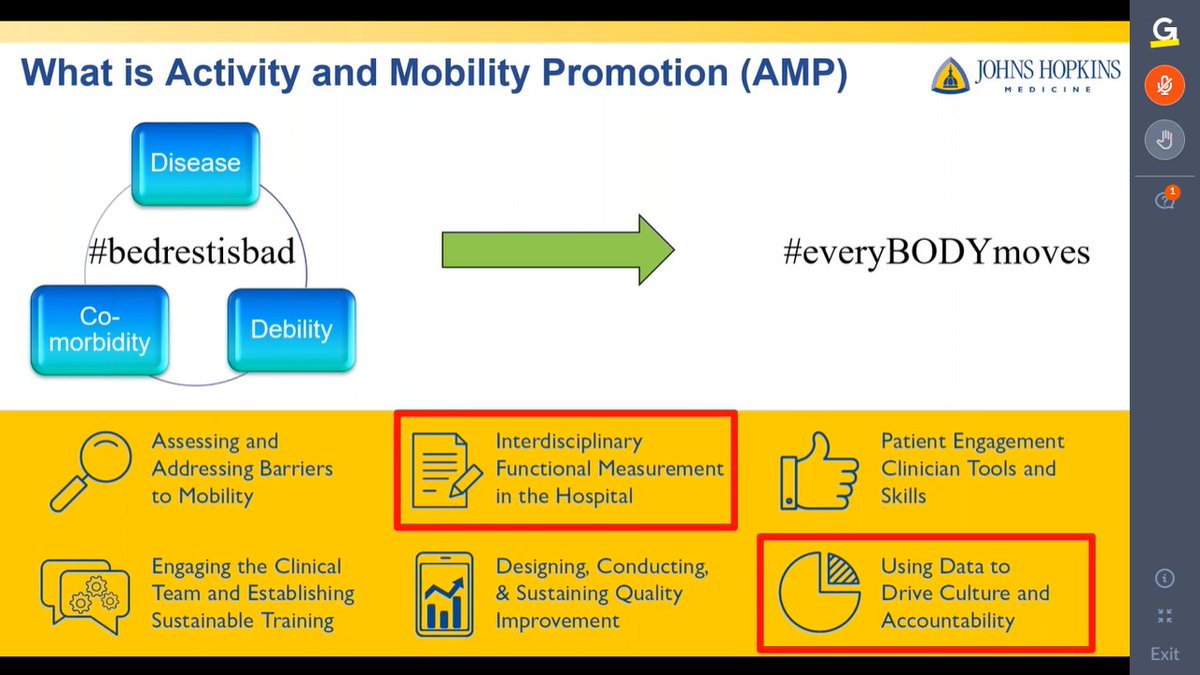 Jamar_Health's tweet photo. Shifting from Silo’d Harm Perspectives to an Activity and Mobility Promotion Culture: The @JohnsHopkins Solution with Michael Friedman. Promote mobility with PATRAN slide sheets. https://t.co/Nufmvg39Mm #ASPHP2022 #slidetosafety #SPHM #bedrestisbad #everyBODYmoves @ASPHP4 https://t.co/zU0cWPuo7Q