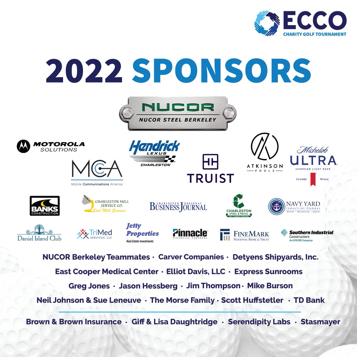 On Monday, we hosted our 10th Annual Charity Golf Tournament and it was a HUGE success. 160 golfers came together and over $115,000 was raised to support ECCO's mission. Thank you to our sponsors for helping us make life-changing impact in this community each and every day!