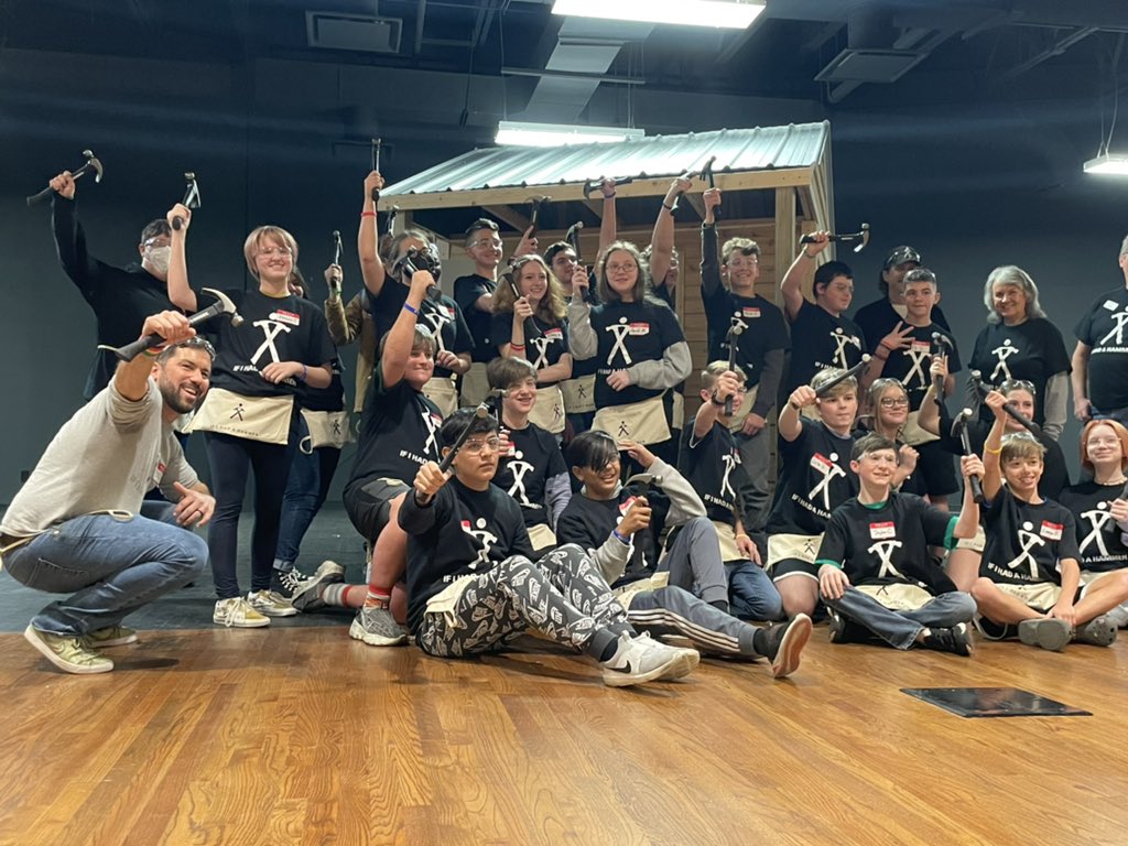 HammerBuild Complete! 25 GMS students built a tiny home. Learning and Fun make for the best day! Now to tour WSCC Niswonger Campus. <a href="/GreenevilleCity/">GCS</a> @RachelAdamsTN <a href="/TallyeGass/">Dr. Tallye Gass</a> <a href="/NiswongerFound/">Niswonger Foundation</a> @STEM.LD #HammerMath #HammerBuild <a href="/learningyoungj/">Janis Young</a> <a href="/WSCCMarkWills/">Mark Wills</a> <a href="/ERenn_2/">Emily Renner Dean</a>