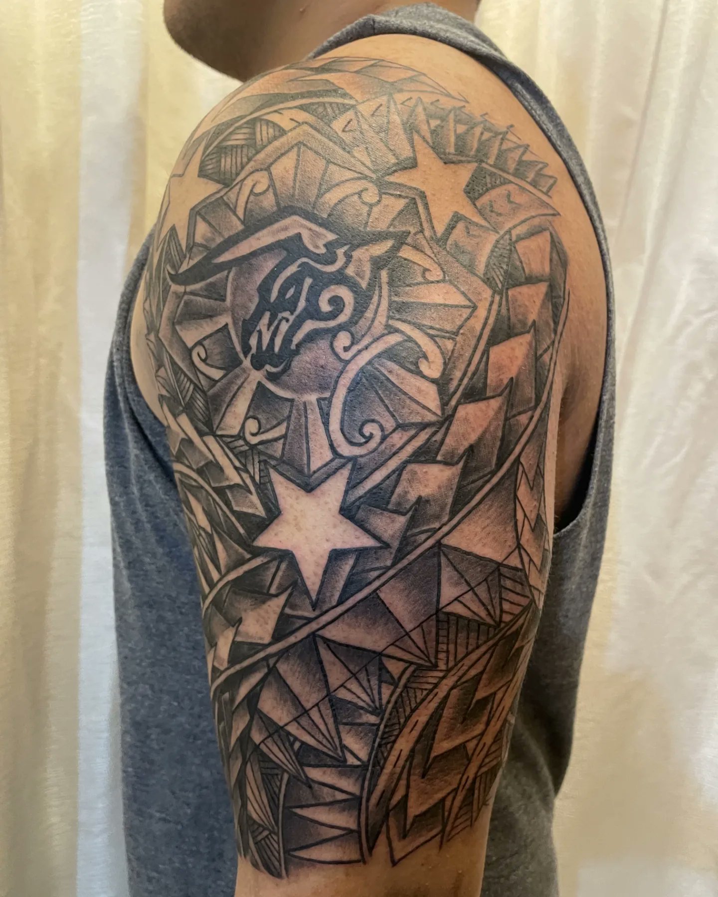 Star Half Sleeve Tattoo Designs