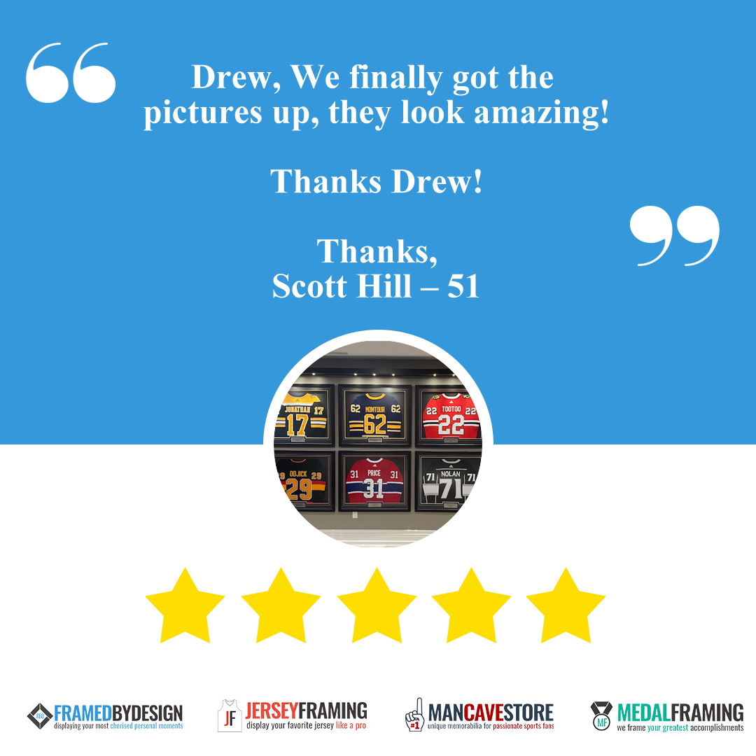 FramedByDesign's tweet photo. #testimonial #thankful #happyclient #smallbusiness #canadianmade
#framedbydesign #jerseyframing #mancavestore #medalframing #pictureframing #custompictureframing #6ix #custom #customframing #sportsmemorabilia https://t.co/gc3kvJA7tg