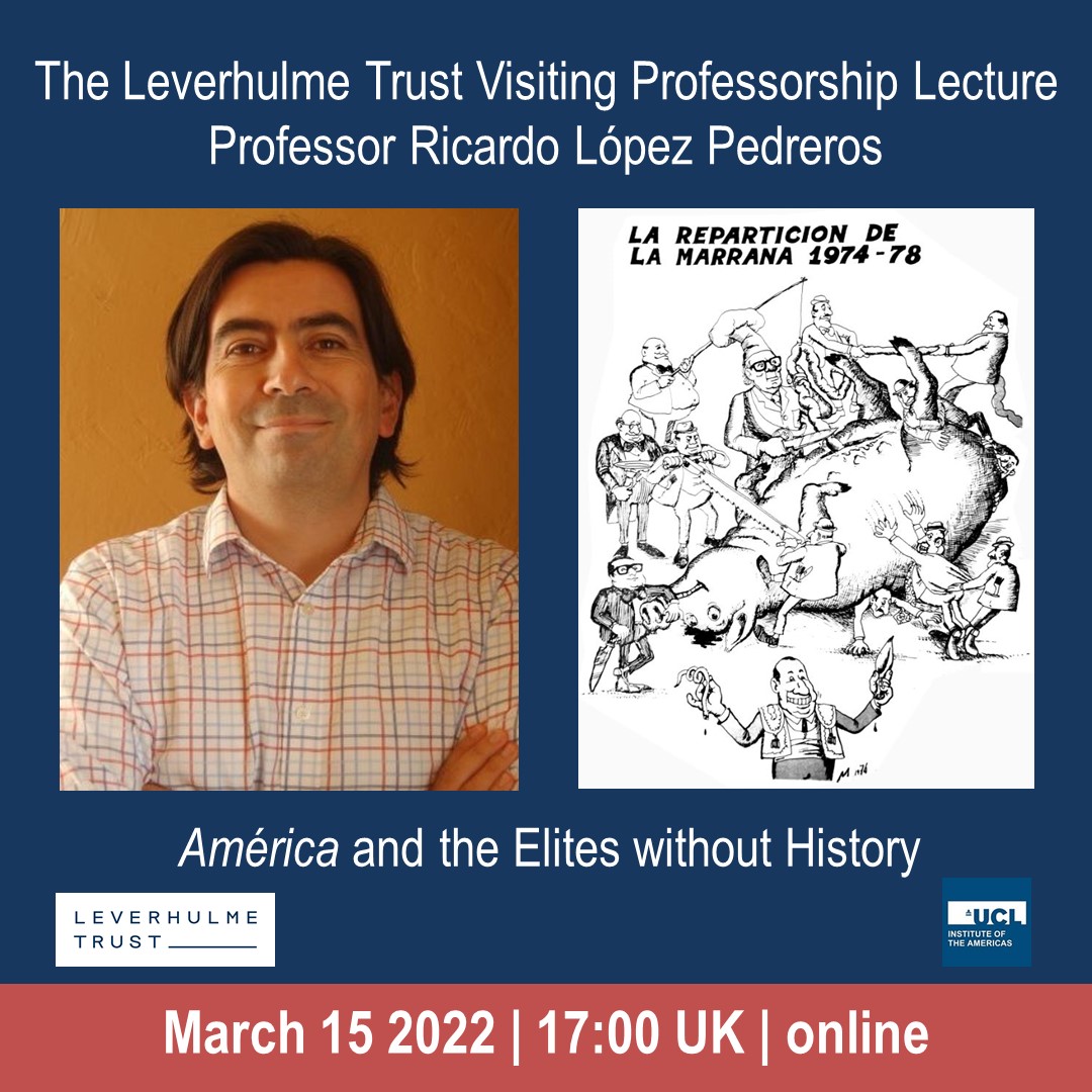 UCLAmericas's tweet photo. A very important date in our events calendar this year is MAR15, for The @LeverhulmeTrust Visiting Professorship Lecture which will be delivered by Prof @arlopezpedreros We hope you will be able to join us!  https://t.co/JrcupEQ9op 
@UCLColSoc @UCLHistory @uclspp @CLACS_SAS https://t.co/z7XAy19cot