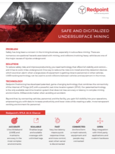Redpoint’s patented Real-Time Location System it is the only available technology that won’t lose accuracy or latency in the complex mining environments. Download our brochure today: redpointpositioning.com/wp-content/upl…
 <a href="/the_PDAC/">The Official PDAC</a>  #PDAC2022 #mining <a href="/Gartner_inc/">Gartner</a>  <a href="/MiningOnline/">Mining Journal</a>