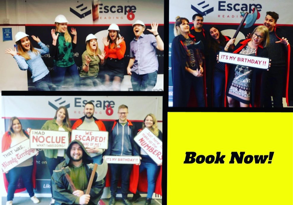 EscapeReading's tweet photo. What can you find at Escape Reading? 👀

🔹 5 incredibly immersive, fun-filled escape rooms situated across our 2 locations within Reading 🧛‍♀️💣🔮💰🕰

🔹 A range of online escape games available through our website 💻 https://t.co/IlhOwuvpmB
