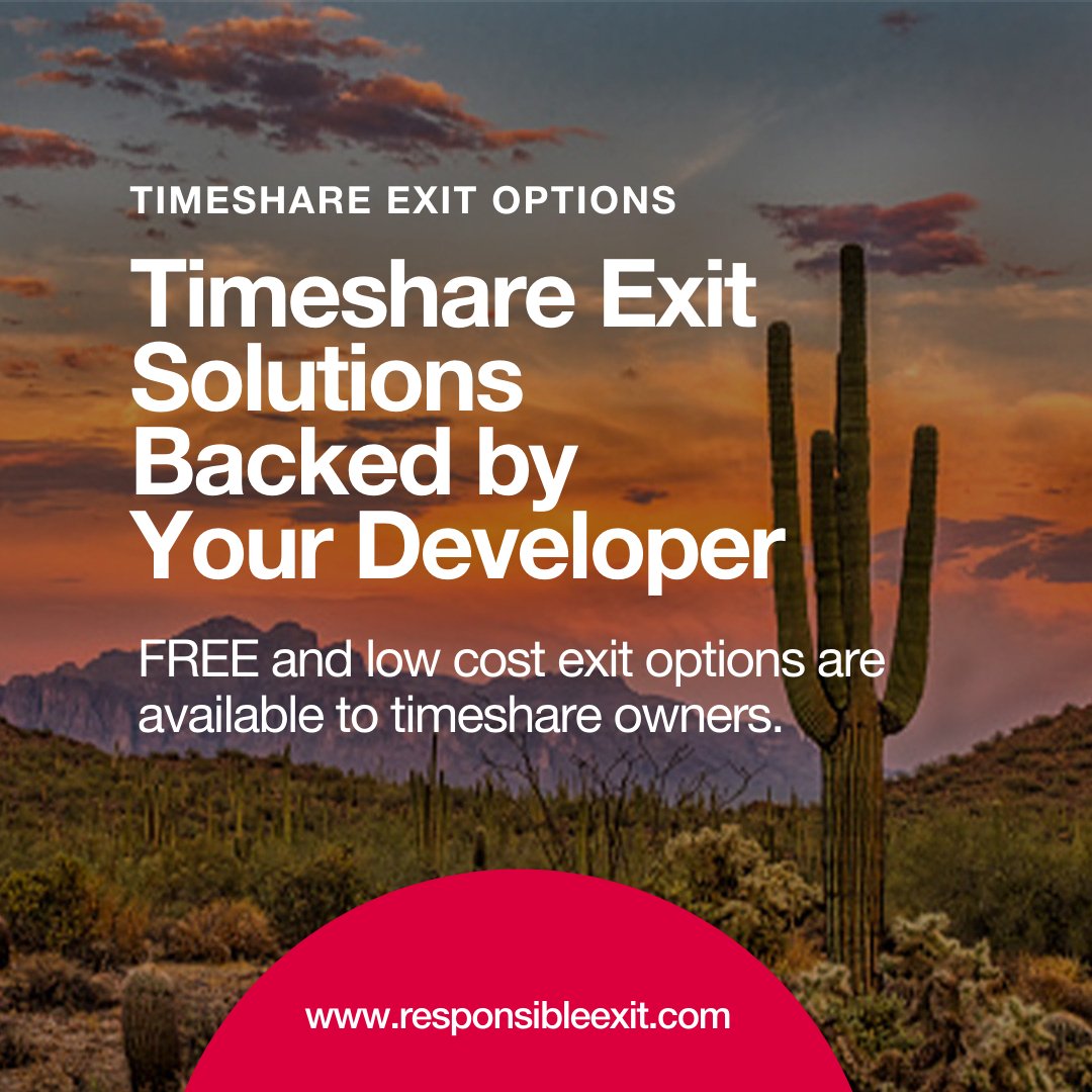 Exiting your #timeshare does not need to be an expensive or overwhelming process. First, contact your timeshare developer and submit your paperwork. It is that simple! Learn more about how to exit your timeshare on our website. #timeshareexit bit.ly/3vB1aIE