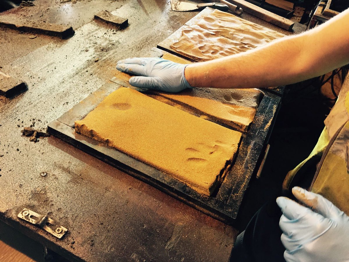The Morris &amp; Co. Garden at this year's #RHSChelsea is a collaboration between designer Ruth Willmott and a raft of talented craftspeople demonstrating traditional arts and crafts alongside modern-day techniques including these beautiful hand-crafted clay tiles by Adam Spicer.