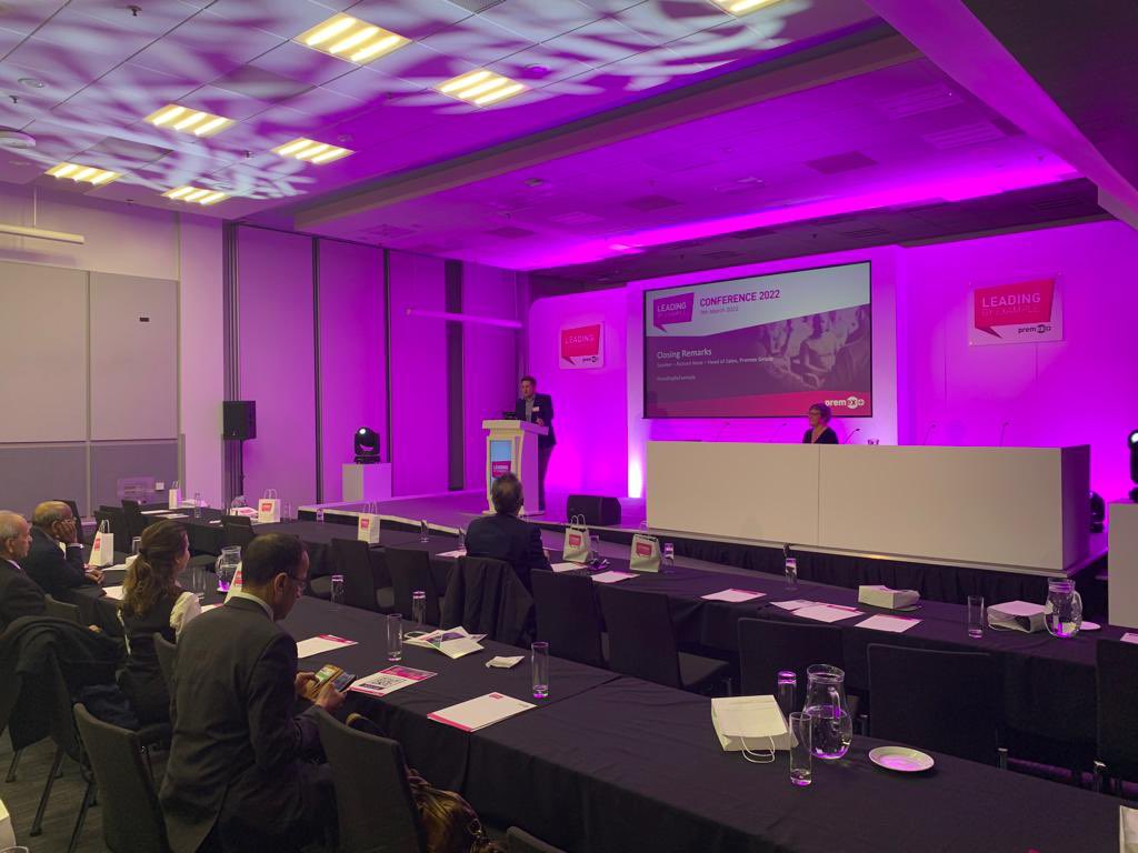 PremexGroup's tweet photo. Fantastic day at the #PremexPlus #LeadingByExample conference. Great to see so many faces, old and new, in real life and not through a screen! Thank you so much to all speakers and attendees. That’s a wrap for 2022! https://t.co/sVAzeOPxU4