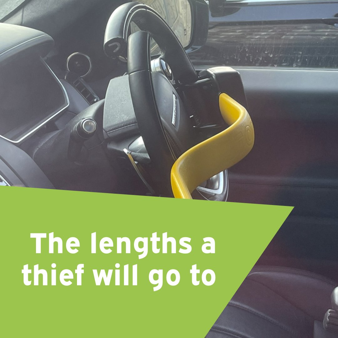 globaltele's tweet image. Just shows what a thief will do to steal a vehicle. Luckily this vehicle had a @smartrackltd installed and we were able to recover the vehicle for our customer. 
 smartrack.uk.net 
#steeringlock #steeringlocks #ItPaysToInvestInSecurity #DisruptingCriminality #keyless
