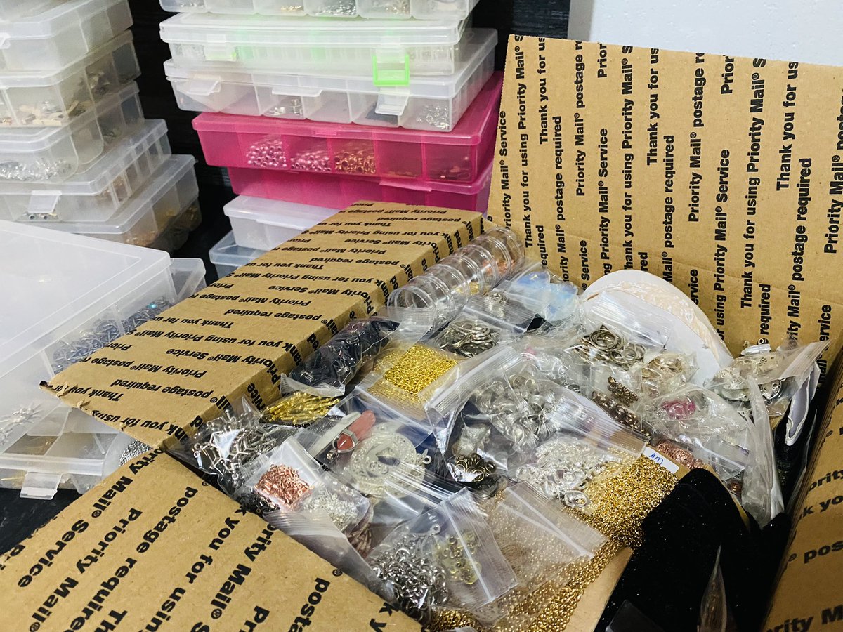 I am selling bulk jewelry and craft supply boxes. Everything must go. DM if interested.