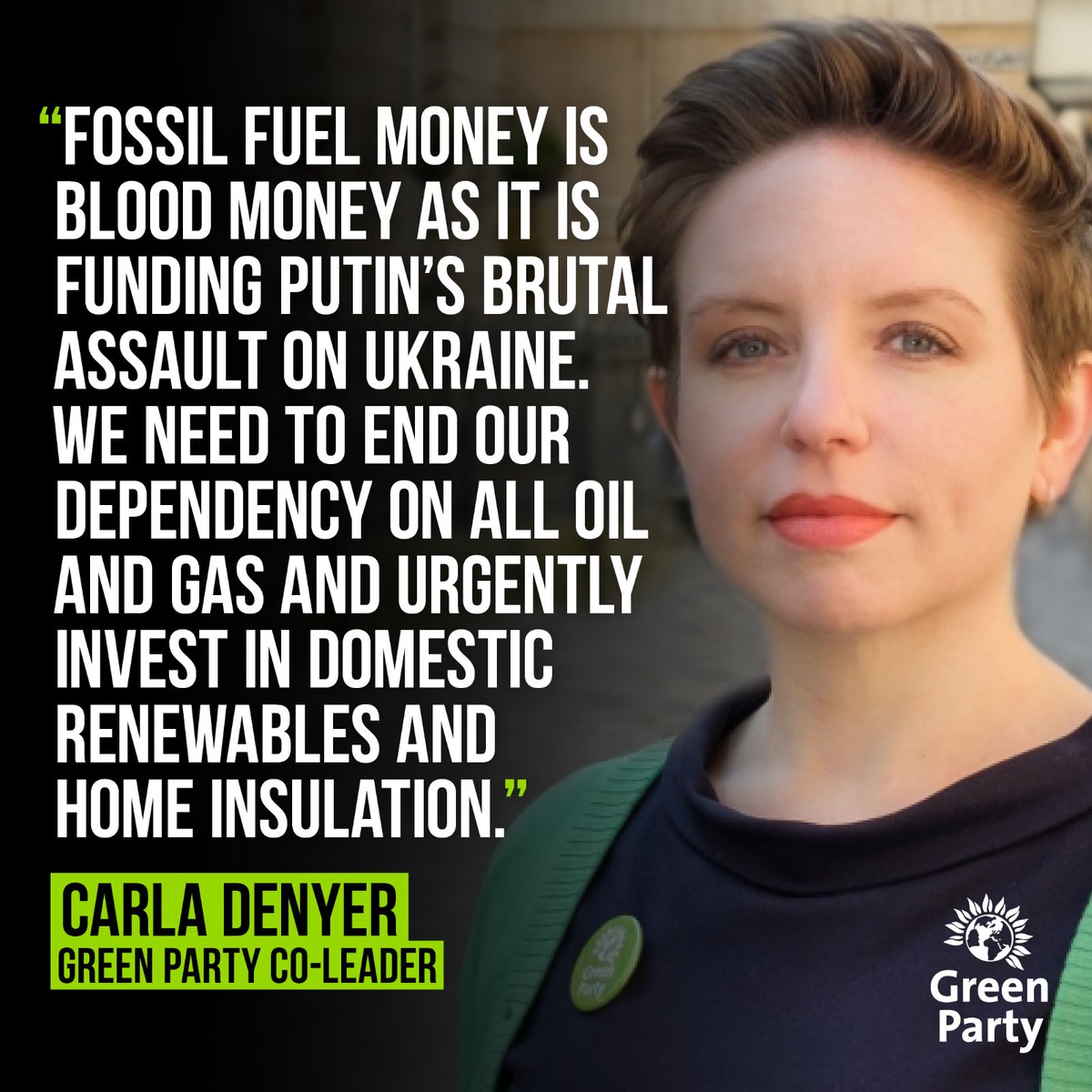✊ Let's end our reliance on fossil fuels.

<a href="/carla_denyer/">Carla Denyer</a>
