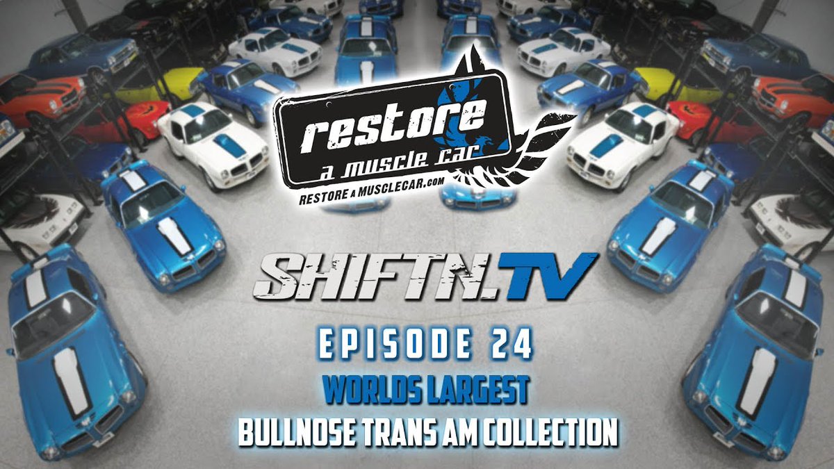 RESTOREaMUSCLEC's tweet image. Check out my latest video &quot;SHIFTN.TV Ep. 24 Worlds Largest Early 70s Pontiac Trans Am Collection!&quot;

Watch Now: youtu.be/-hI9wMb9NPI