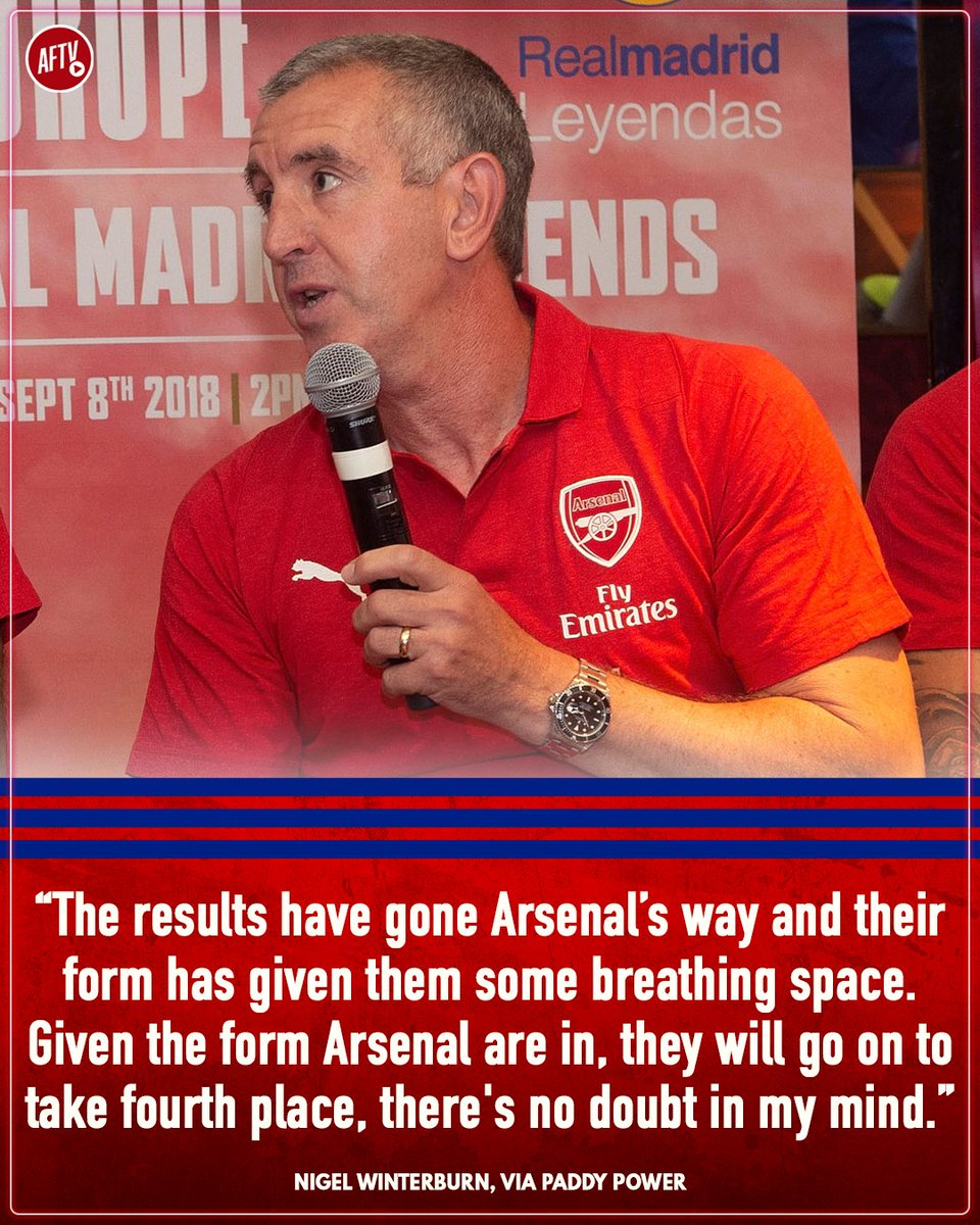 AFTVMedia's tweet photo. Nigel Winterburn has no doubt in his mind that Arsenal will make the top 4! 🙌

Will we be seeing the likes of Saka and Martinelli in the Champions League next season? 🤔 

#Winterburn #Arsenal #AFC https://t.co/bXcRxW5UeJ