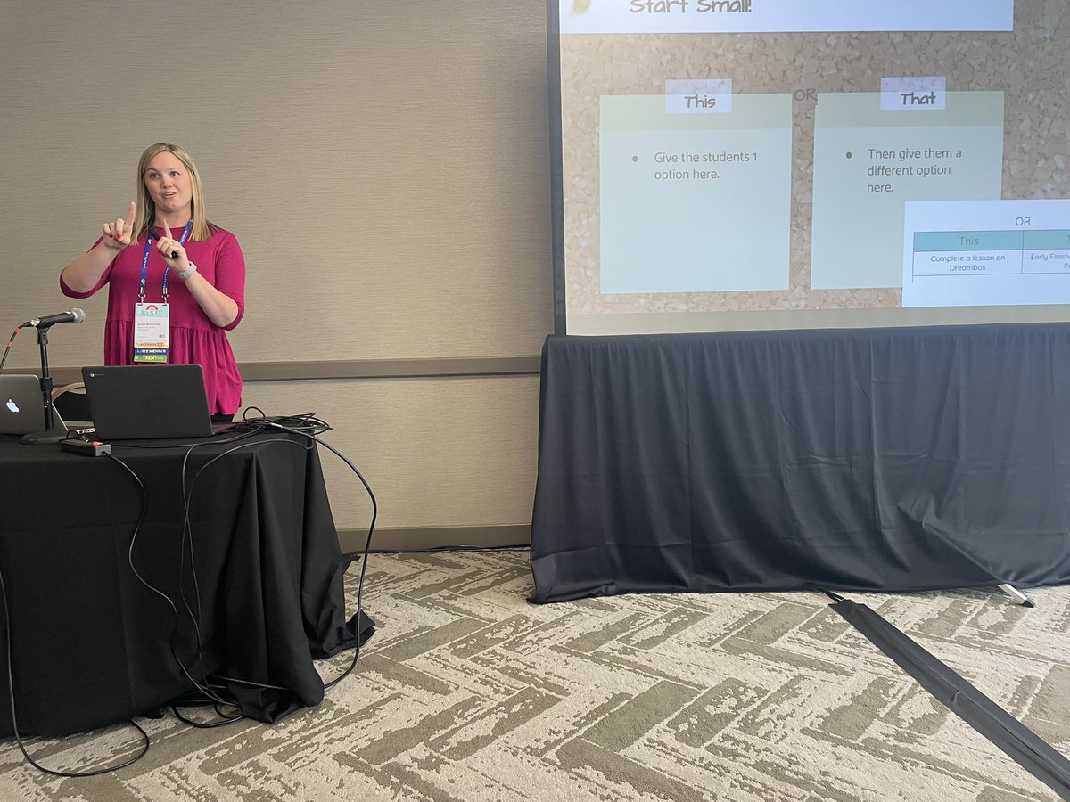 So proud of <a href="/Ashlee_RES/">Ashlee McDonough</a> for sharing her knowledge on choice boards at @kystetech #KySTE22