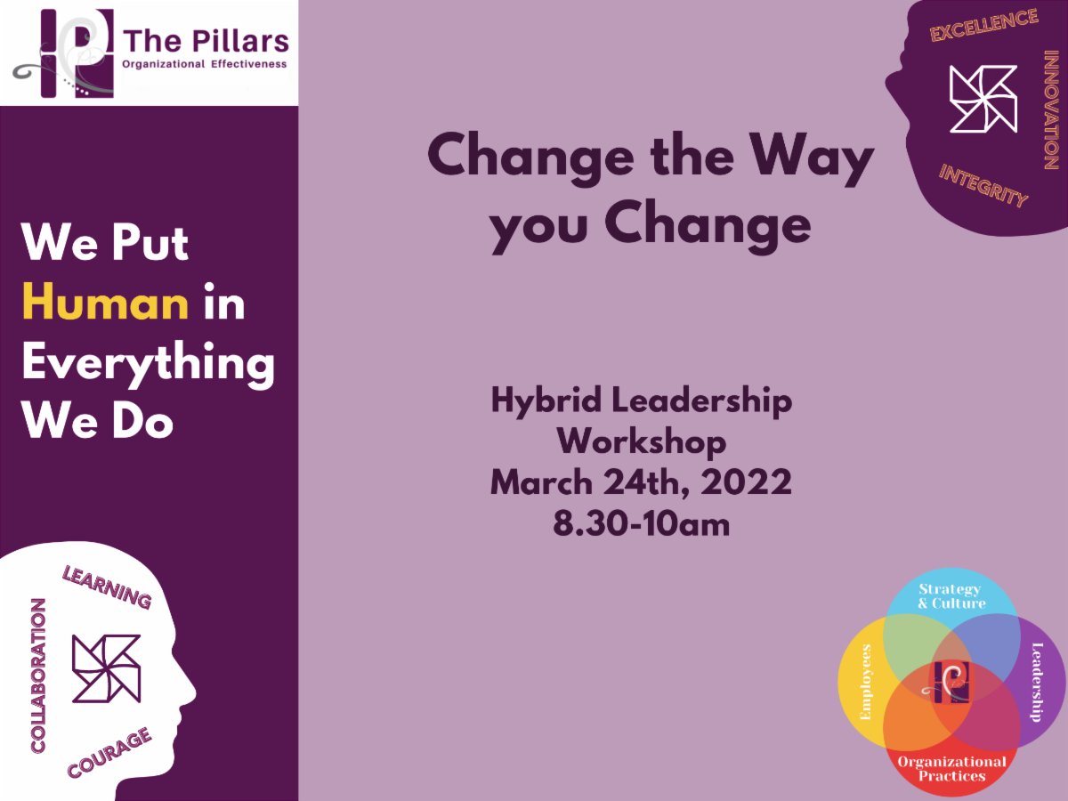 org_change's tweet photo. March 24th 8:30 -10 AM EST virtual workshop on Hybrid Leadership and how to build cohesive teams in the new world. https://t.co/GSQ0UYwf8e
https://t.co/t7LZJEISeM https://t.co/lI8Oj62IUn