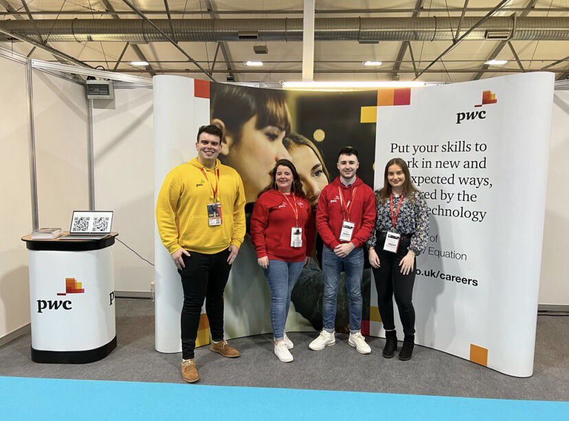 Day 1 of the <a href="/ucas_online/">UCAS</a> exhibition at the Eikon centre speaking to NI students about some of the fantastic pathways PwC offers to school and college leavers. #PwC