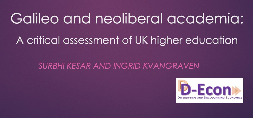 DivDecEcon's tweet photo. New #DEconBlog!
As the industrial dispute in UK universities carries on,@SurbhiKesar & @ingridharvold reflect on
- how econ supports the neoliberal turn in academia
- the impact of marketisation on critical thinking
Eppur Si muov! 🎶 #OneOfUsAllOfUs
https://t.co/4J5gRCBlku https://t.co/22omjhAOMr