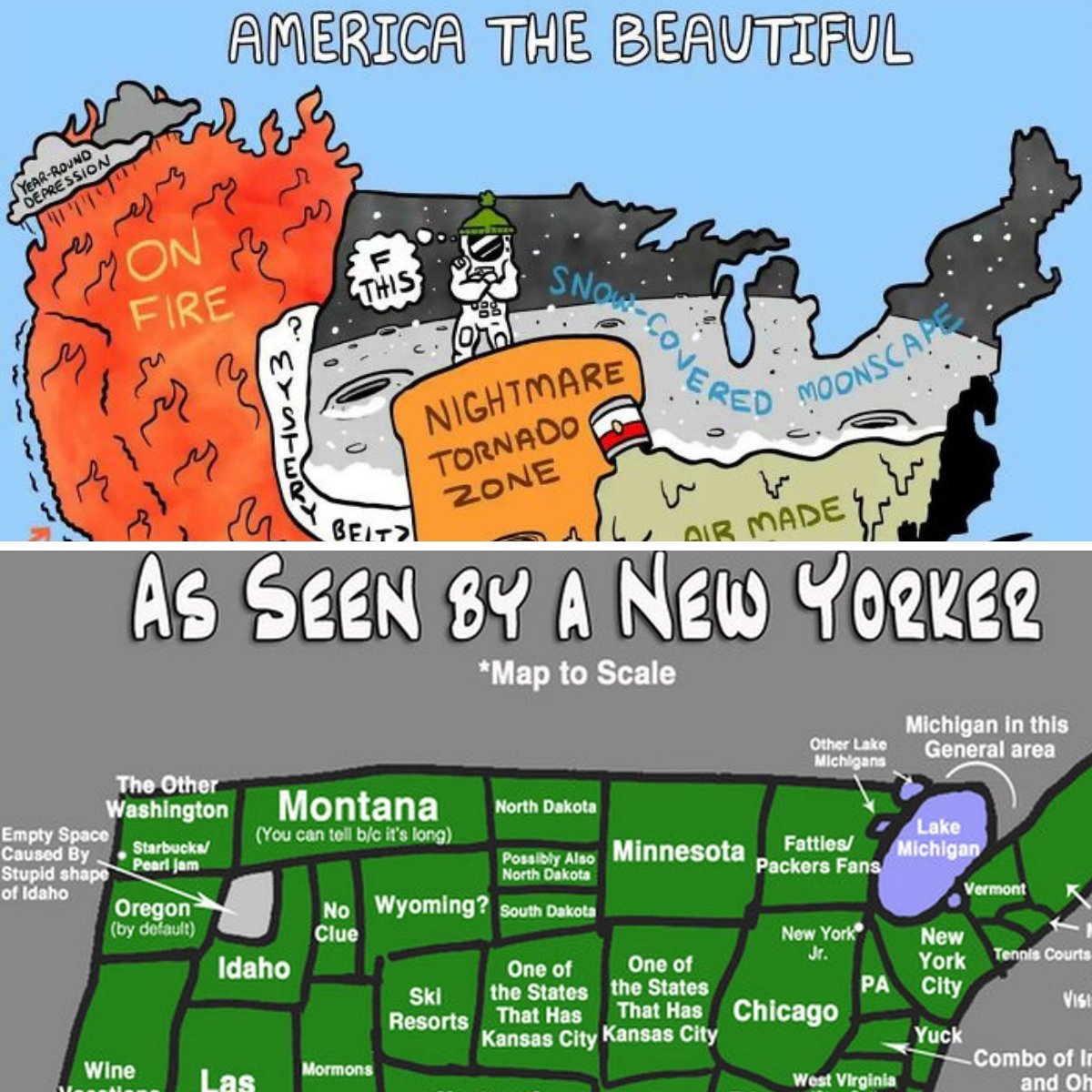parentinfluenc1's tweet photo. Who knew there were so many versions of the United States?😏🗽🌎