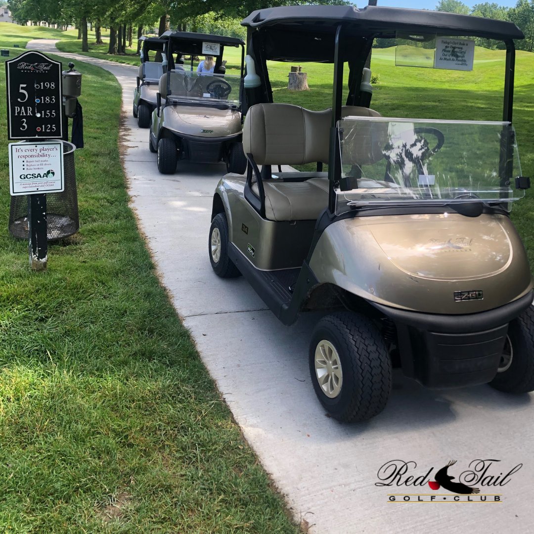 RedTailAvon's tweet photo. Updates on the Cart-Path: 

The cart-path improvement project will continue through hole #14 in 2022, which will include an extension of the cart path to the forward tee boxes on #l2. Our plan is to have all our cart paths finished by 2023. #redtailgolfclub #cartpath #updates https://t.co/QsZhFTGW0M