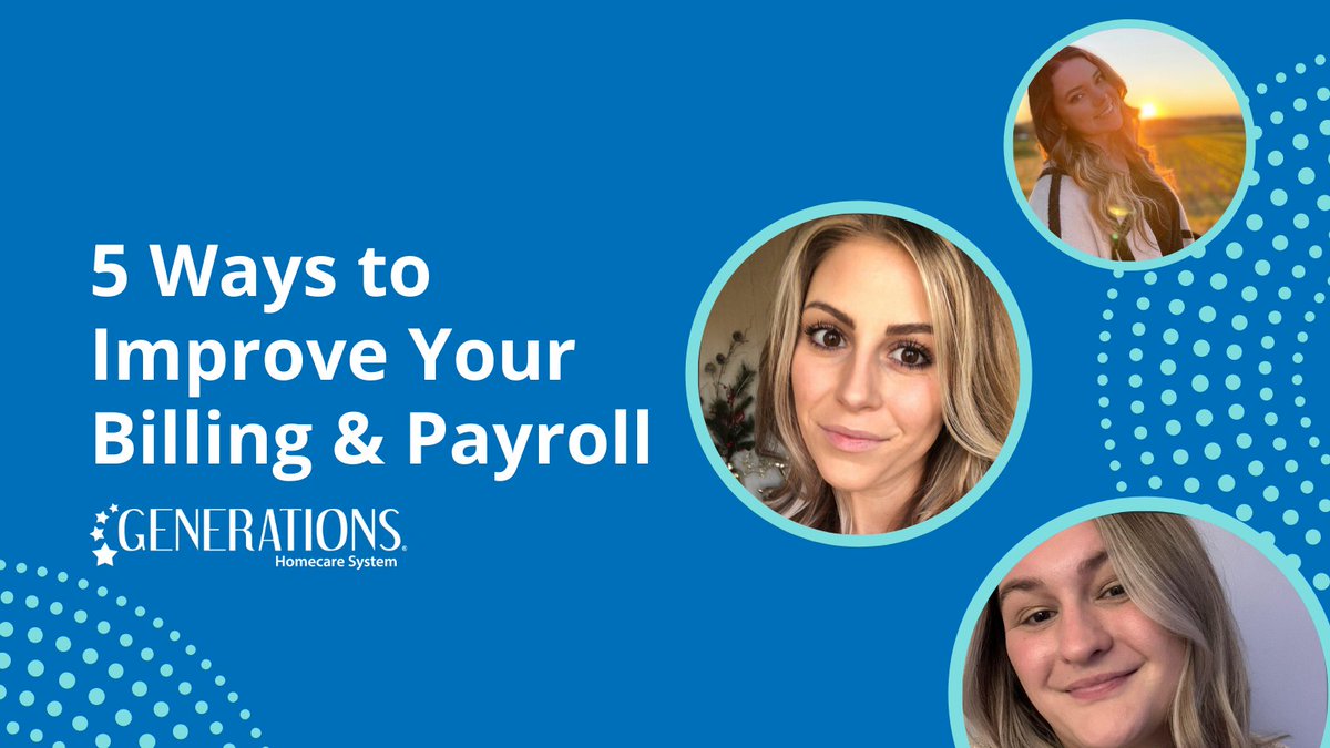 GenerationsHCS's tweet photo. Are you ready to streamline the billing and payroll processes of your #homecare agency? 💰

Listen to this! Our team took to #Clubhouse to discuss 5️⃣ easy ways you can do this.

Click here: https://t.co/WAhVW2IUKn

#GenerationsHCS #TrustedTech #TrustedCare https://t.co/5jcHRneErc