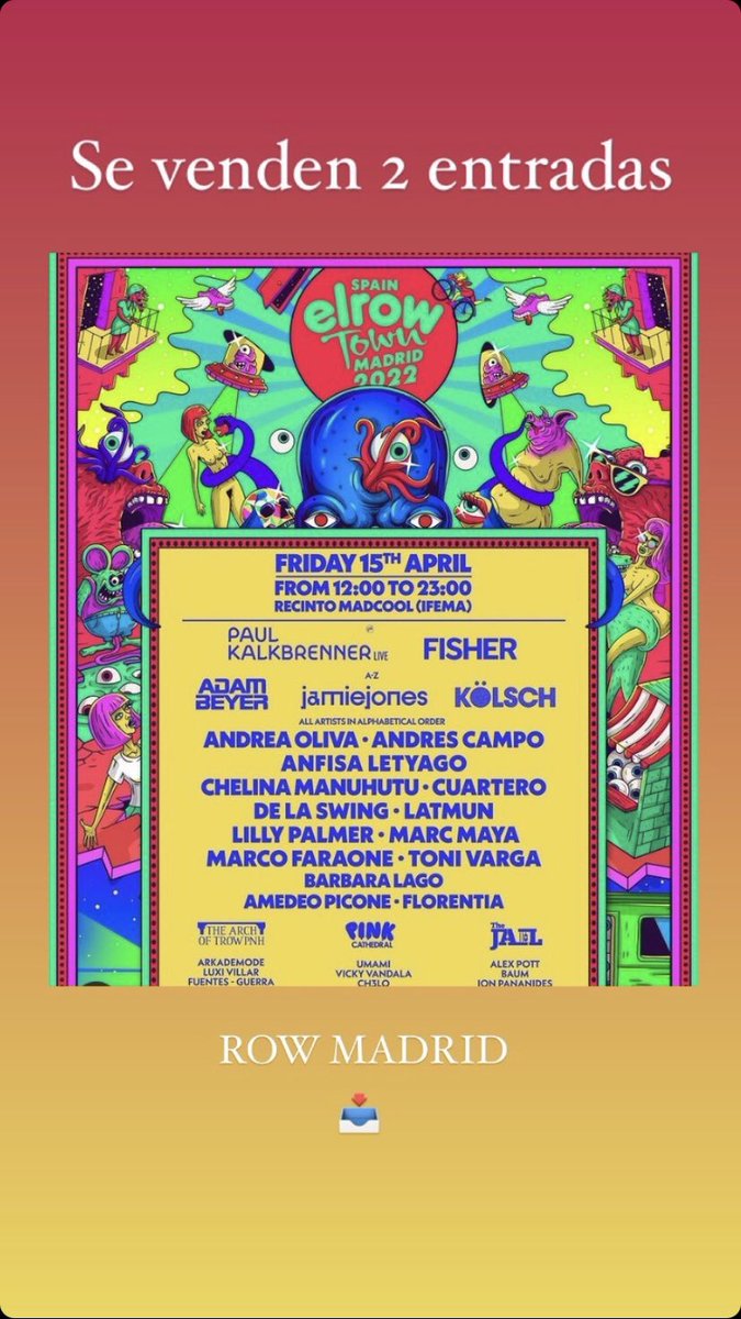 c_albeert's tweet photo. #elrow https://t.co/ayUeuIaJ3u
