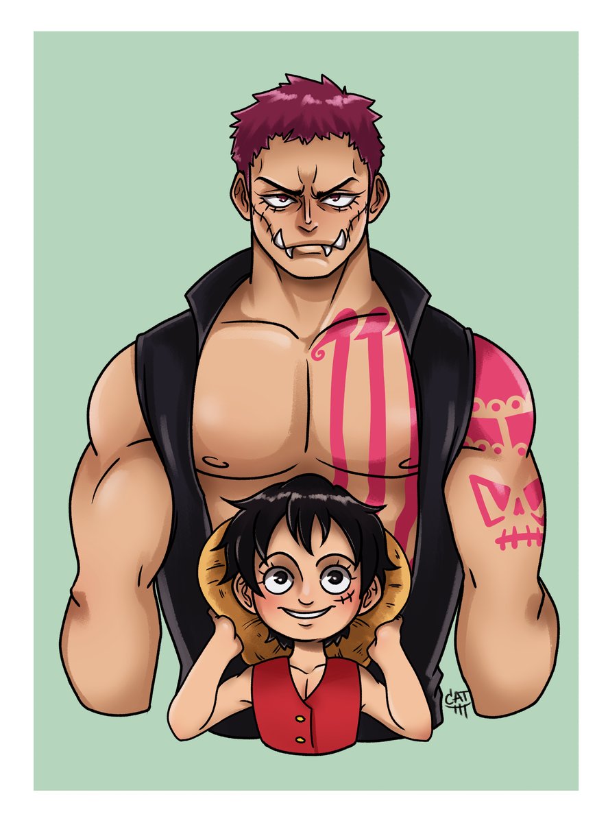X_CAT_art's tweet photo. #ONEPIECE #KataLu #Katakuri #Luffy https://t.co/FTLwTYLKvZ