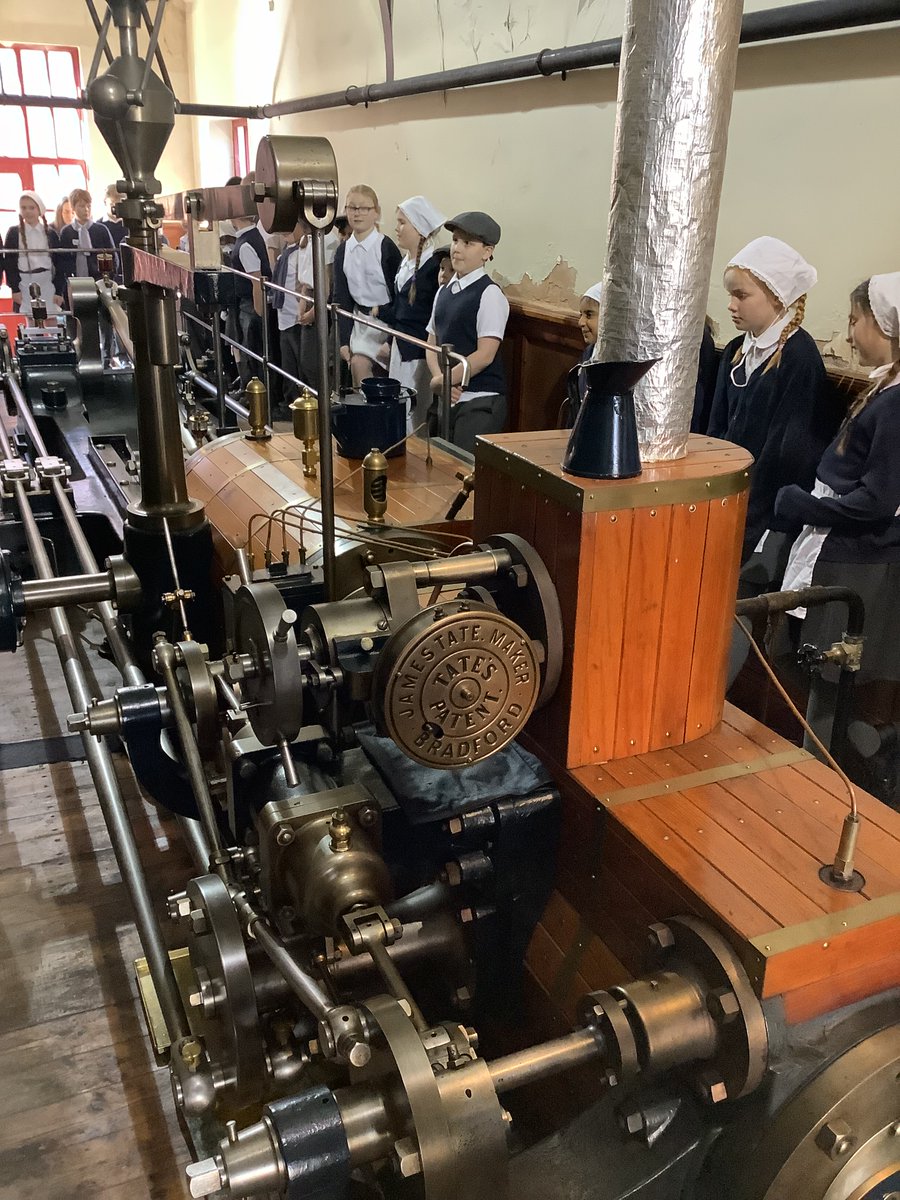HendalPS's tweet photo. In the afternoon, 5A explored the Mill and the machines before they were set to work by the Gaffer! #history #ArmleyMills #OrcaClass #LeedsIndustrialMuseum #VileVictorians https://t.co/40qAEro7Z8