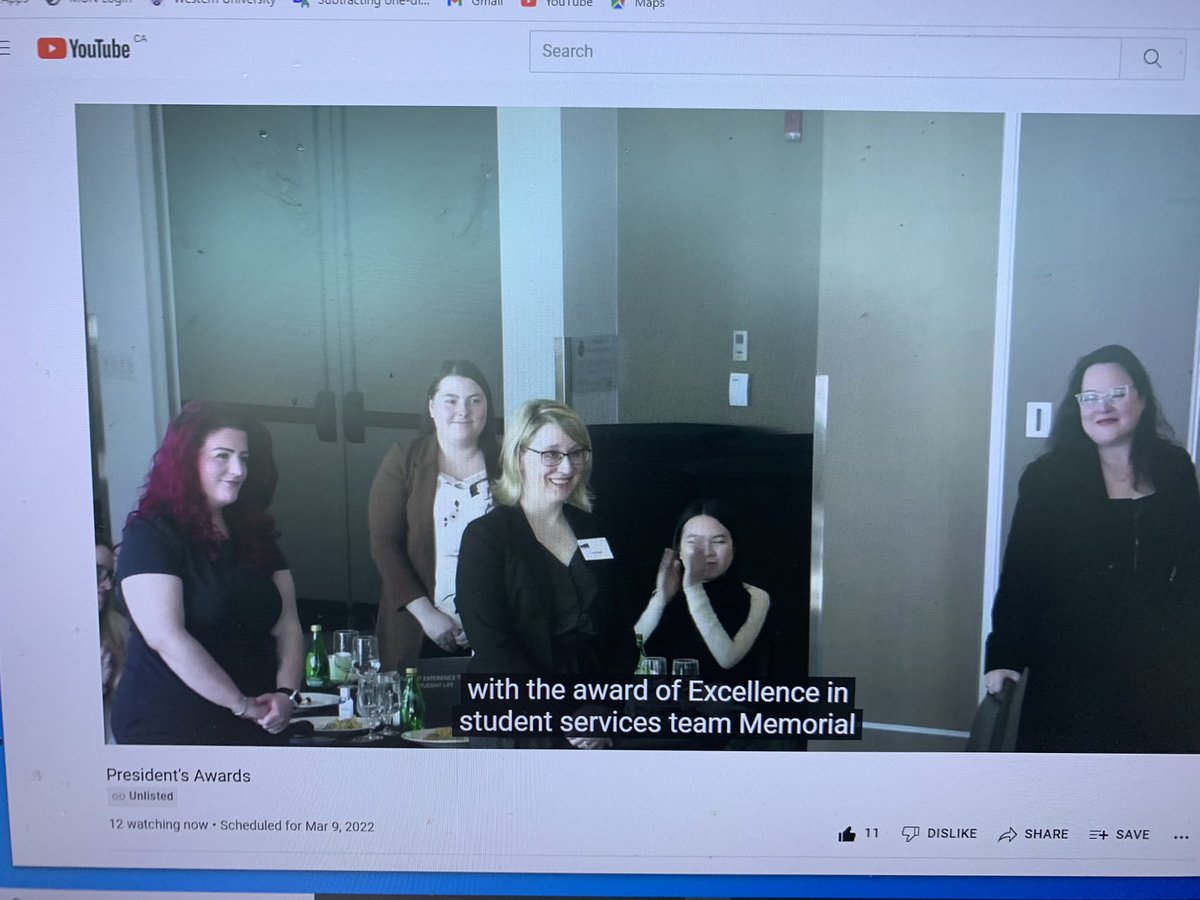 Couldn’t be more proud of the Student Experience Office staff who were recognized today with the Team <a href="/MemorialU/">Memorial University</a> award for their tremendous work on creating MUN101, an on-line transition program for <a href="/MUN_Students/">Memorial U Students</a>! 🙏 to all the partners who worked with SEO on this initiative!