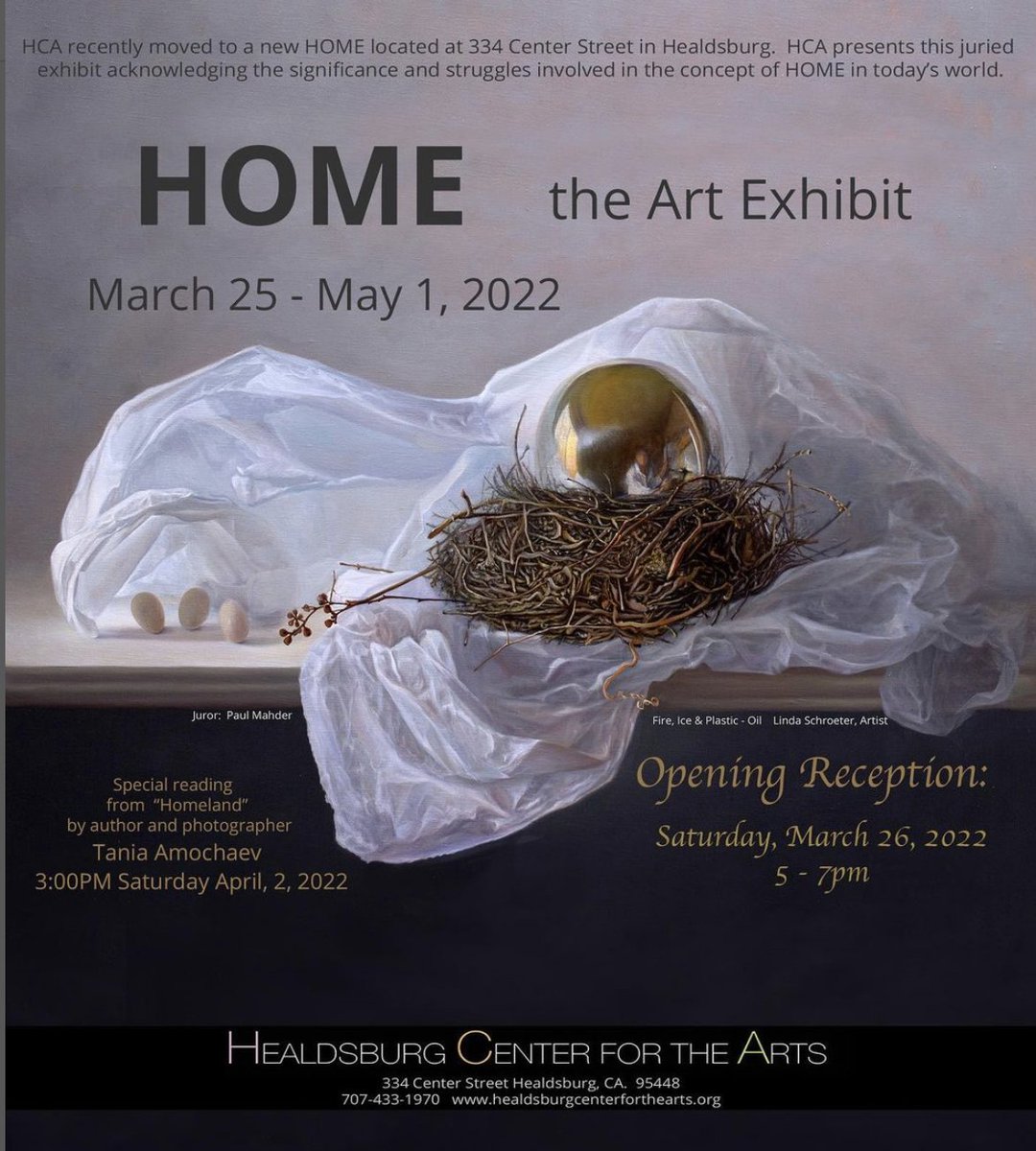Come visit us in our new home at 334 Center St!

#healdsburg #sonomacounty #exhibition #exhibit #artshow

instagram.com/p/Ca43N-plVZc/
