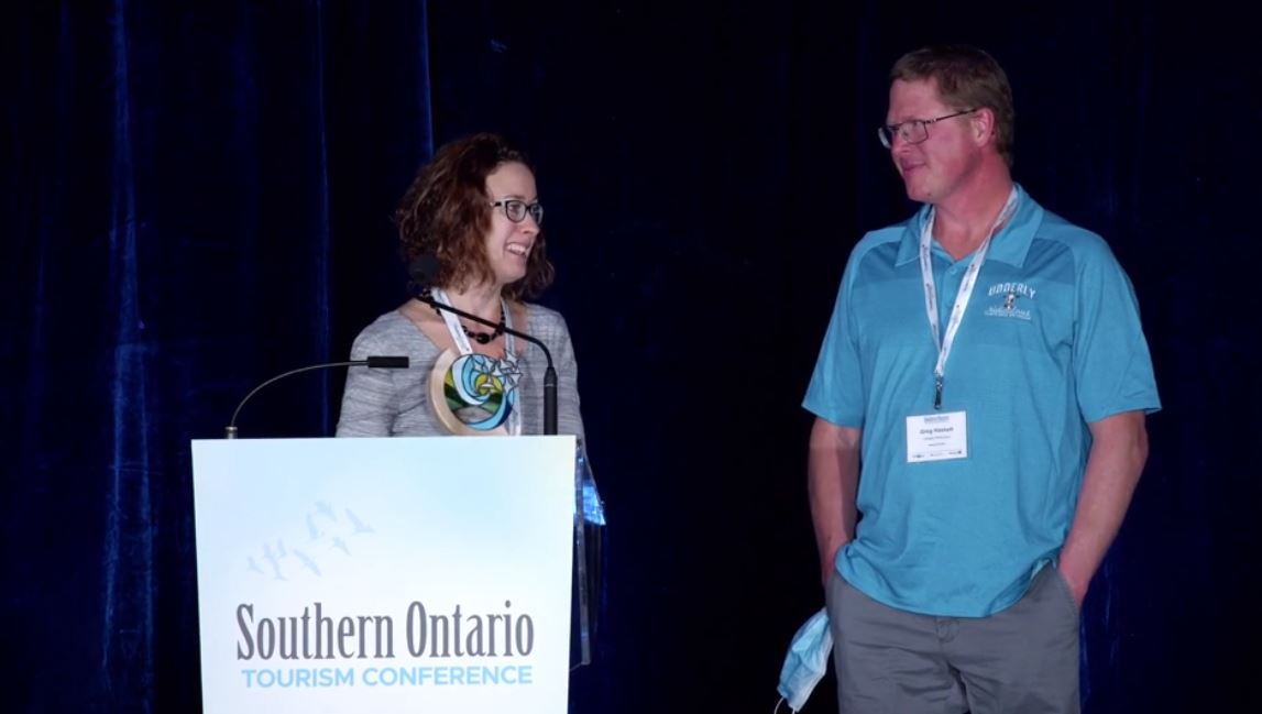 SWOTourism's tweet photo. Congratulations to Udderly Ridiculous and Tourism London - our joint 2021 Innovator of the Year Award winners! #SOConf22 https://t.co/qHSb9hoHQn
