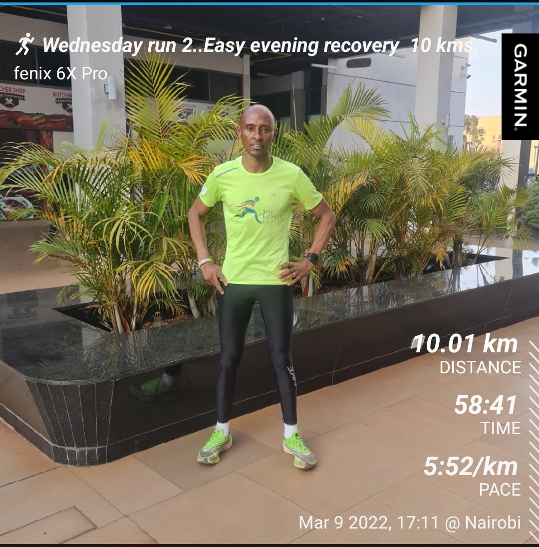 itsdavidthuo1's tweet photo. Wednesday run 2..Easy evening recovery  10 kms.A hard day ticked off the program.
#inspirethroughrunning
#www.davidthuo.com
#fitnesswithdavid https://t.co/aEywI0oKsT